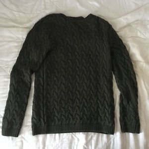 Cable Knit Sweatshirt Sweater Long Sleeve